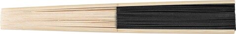 Handfächer aus Bambus Elio – Schwarz bedrucken, Art.-Nr. 001999999_1041502