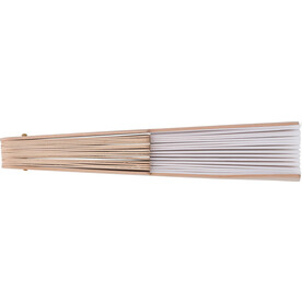 Handfächer Rosanne | Stoff | Holzgriff – gebrochenes weiß bedrucken, Art.-Nr. 112999999_1041510