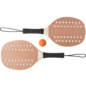 Tennisset aus Rosenholz Sergio – Braun bedrucken, Art.-Nr. 011999999_1041512
