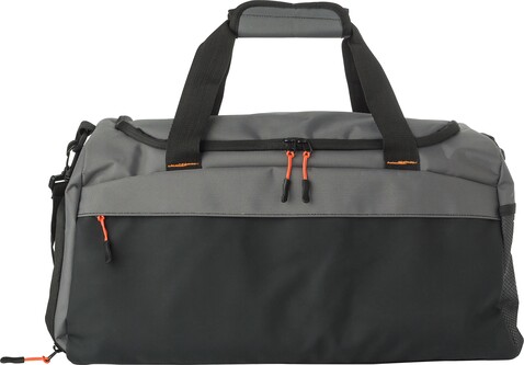 Sporttasche Mabel | Polyester 500D | Zweifarbig – Grau bedrucken, Art.-Nr. 003999999_1041619