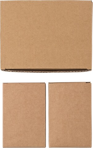 Kartenspiele aus recyceltem Papier Arwen – Braun bedrucken, Art.-Nr. 011999999_1042147