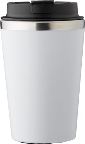 PP-Reisebecher Shay – Weiß bedrucken, Art.-Nr. 002999999_1042451