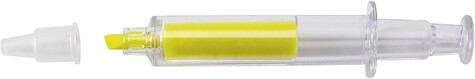 Textmarker Laurel | Spritzenform – Gelb bedrucken, Art.-Nr. 006999999_1060