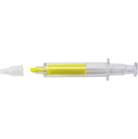 Textmarker Laurel | Spritzenform – Gelb bedrucken, Art.-Nr. 006999999_1060