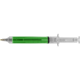 Kugelschreiber Dr. David | Spritzenform – Hellgrün bedrucken, Art.-Nr. 029999999_1063