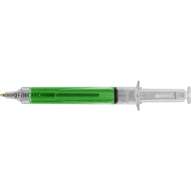 Kugelschreiber Dr. David | Spritzenform – Hellgrün bedrucken, Art.-Nr. 029999999_1063