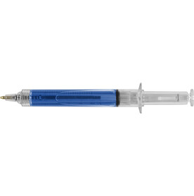 Kugelschreiber Dr. David | Spritzenform – Hellblau bedrucken, Art.-Nr. 018999999_1063