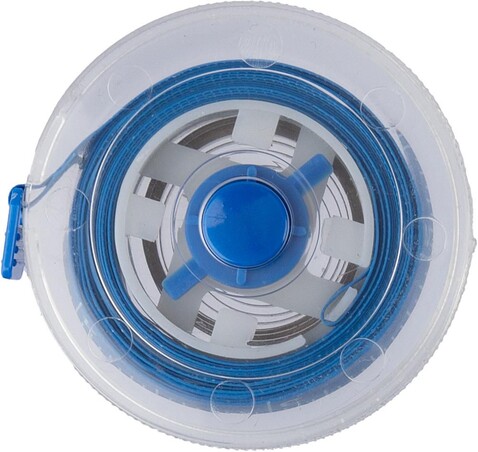 Kunststoff einziehbares Maßband Theo – Kobaltblau bedrucken, Art.-Nr. 023999999_1096680