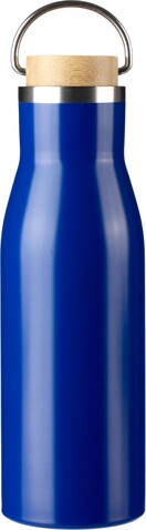 Recycelte Edelstahlflasche Aline – Blau bedrucken, Art.-Nr. 005999999_1096834