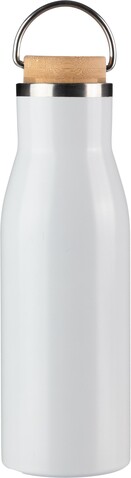 Recycelte Edelstahlflasche Aline – Weiß bedrucken, Art.-Nr. 002999999_1096834