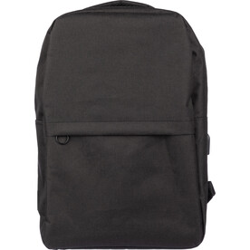 Laptop-Rucksack Henrik | USB-Anschluss – Schwarz bedrucken, Art.-Nr. 001999999_1096836