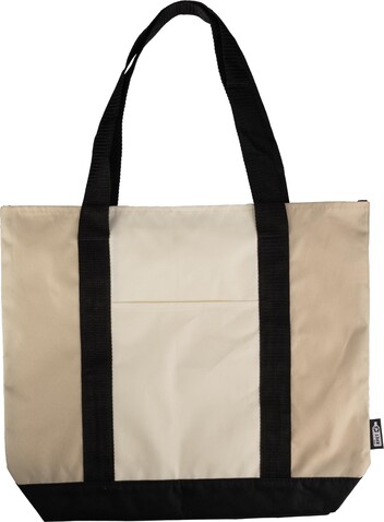 rPET (600D) Tagetasche Carl – beige bedrucken, Art.-Nr. 357999999_1096837