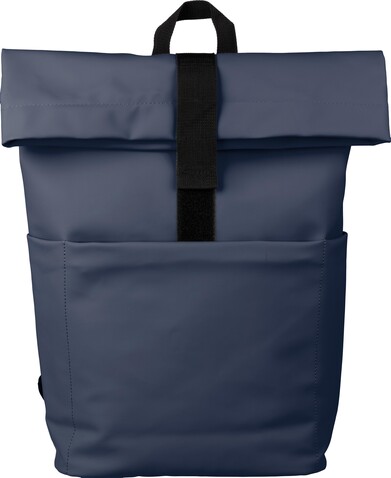 PU-Lederrucksack Senta – Blau bedrucken, Art.-Nr. 005999999_1096883