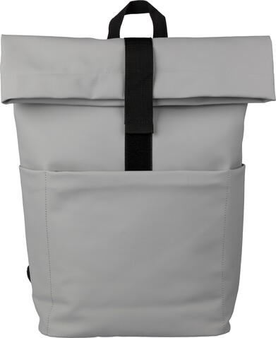 Rucksack Senta | Roll-top | Laptop 15" | 6 l – Grau bedrucken, Art.-Nr. 003999999_1096883 Rucksack Senta | Roll-top | Laptop 15" | 6 l – Grau bedrucken, Art.-Nr. 003999999_1096883