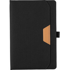 rPET-Notizbuch A5 Thorsten – Schwarz bedrucken, Art.-Nr. 001999999_1097177