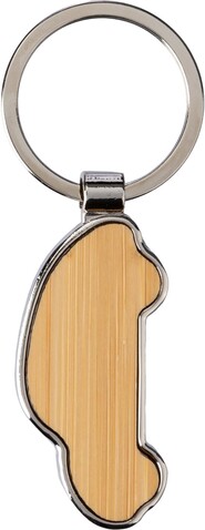 Schlüsselhalter aus Zinklegierung Angelika – Braun bedrucken, Art.-Nr. 011999999_1097197