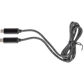 Ladekabel aus Nylongewebe 65W Claudia – Schwarz bedrucken, Art.-Nr. 001999999_1097552