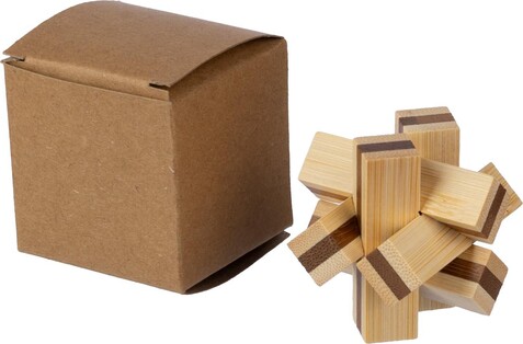 Geduldsspiel aus Holz Inge – Braun bedrucken, Art.-Nr. 011999999_1097559