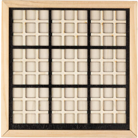 Sudoku-Spiel Christa | Holz – Braun bedrucken, Art.-Nr. 011999999_1097589