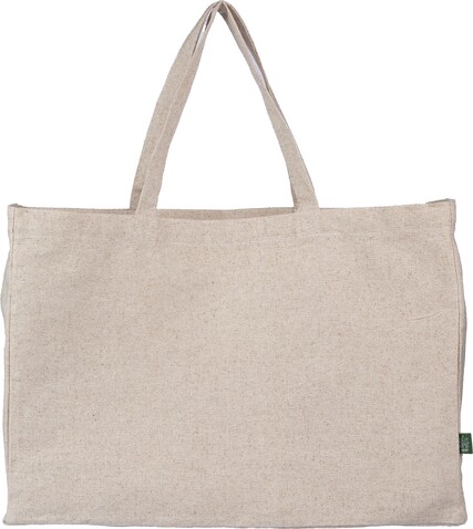 Strandtasche Ludwig | Hanf | 20 l – Khaki bedrucken, Art.-Nr. 013999999_1103679