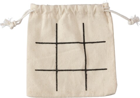 Tic Tac Toe | Holz | Baumwollbeutel – Khaki bedrucken, Art.-Nr. 013999999_1107132