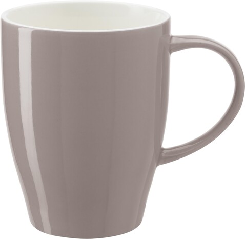 Becher aus Porzellan Paula – Grau bedrucken, Art.-Nr. 003999999_1124
