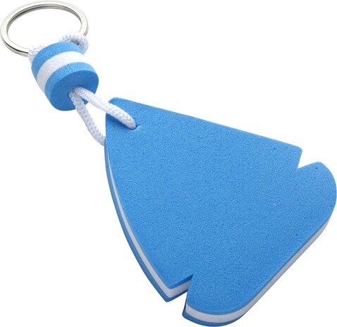 Schlüsselanhänger Cyrus | Schwimmend – Blau/Weiß bedrucken, Art.-Nr. 045999999_1134 Schlüsselanhänger Cyrus | Schwimmend – Blau/Weiß bedrucken, Art.-Nr. 045999999_1134