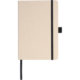 Zuckerrohr Notizbuch (A5) Friedrich – Schwarz bedrucken, Art.-Nr. 001999999_1148542