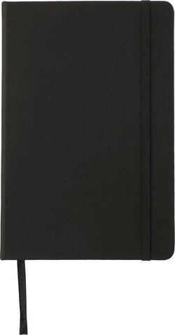 PU-Notizbuch (A5) Bradley – Schwarz bedrucken, Art.-Nr. 001999999_1148543