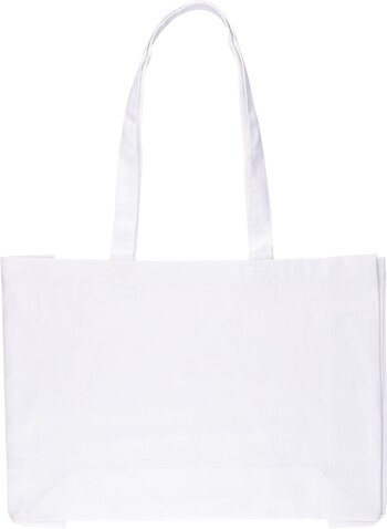 Einkaufstasche aus Oeko-Tex® Baumwolle (220 g/m2) Isaac – Weiß bedrucken, Art.-Nr. 002999999_1161828