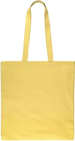 Einkaufstasche aus Öko-Tex-Baumwolle (140 g/m2) Kenneth – Gelb bedrucken, Art.-Nr. 006999999_1161830