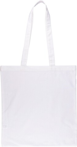 Einkaufstasche aus Öko-Tex-Baumwolle (140 g/m2) Kenneth – Weiß bedrucken, Art.-Nr. 002999999_1161830