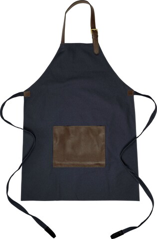 Leinenschürze (450 g/m2) Maria – Blau bedrucken, Art.-Nr. 005999999_1162806