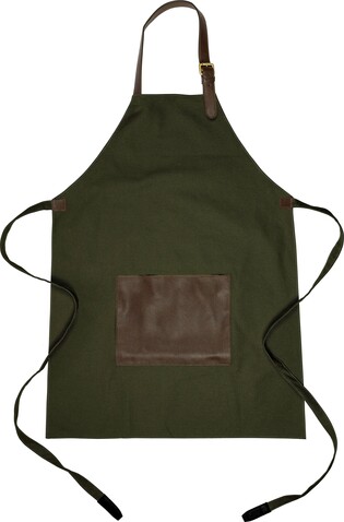 Leinenschürze (450 g/m2) Maria – Grün bedrucken, Art.-Nr. 004999999_1162806