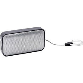 BrandCharger Kabelloser Lautsprecher Nano – Schwarz/Silber bedrucken, Art.-Nr. 050999999_1163681