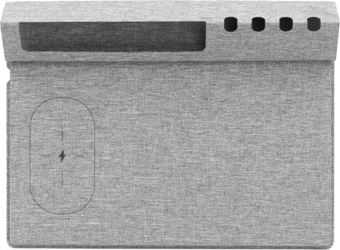 BrandCharger Kabelloses Ladegerät Evopad – Grau bedrucken, Art.-Nr. 003999999_1163686