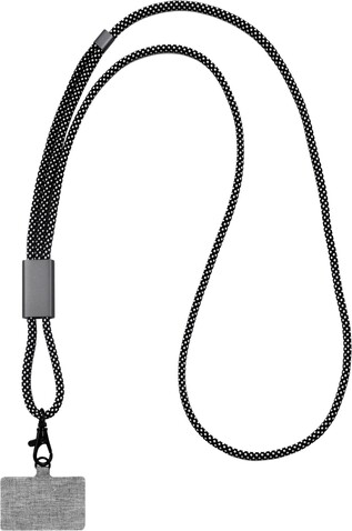BrandCharger Handyband Lany – stahlgrau bedrucken, Art.-Nr. 411999999_1163687
