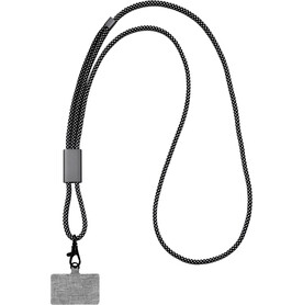 BrandCharger Lanyard Öko-Schlüsselband – stahlgrau bedrucken, Art.-Nr. 411999999_1163687