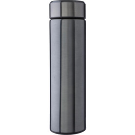 Doppelwandige Edelstahlflasche 425 ml Mary – stahlgrau bedrucken, Art.-Nr. 411999999_1171141