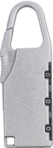 Vorhängeschloss April | Zink | Zahlencode – Silber bedrucken, Art.-Nr. 032999999_1171289