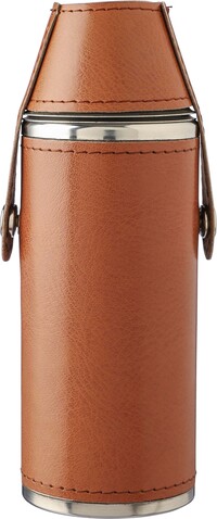 Thermoflasche Brock | Recycelt | 230 ml – Braun bedrucken, Art.-Nr. 011999999_1171294