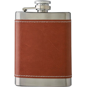 Flachmann Cedric | Edelstahl | 100 ml – Braun bedrucken, Art.-Nr. 011999999_1171295