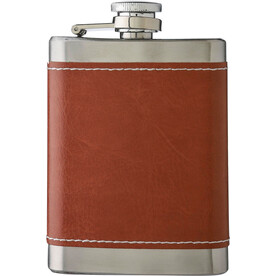 Flachmann Cedric | Edelstahl | 100 ml – Braun bedrucken, Art.-Nr. 011999999_1171295