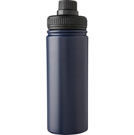 Doppelwandige Edelstahl-Trinkflasche 500 ml Tschad – Blau bedrucken, Art.-Nr. 005999999_1171296