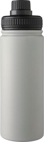 Doppelwandige Edelstahl-Trinkflasche 500 ml Tschad – Grau bedrucken, Art.-Nr. 003999999_1171296