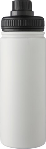 Doppelwandige Edelstahl-Trinkflasche 500 ml Tschad – Weiß bedrucken, Art.-Nr. 002999999_1171296
