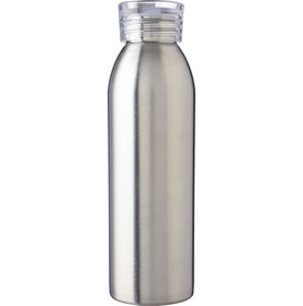 Einwandige Edelstahl-Trinkflasche 650 ml Cindy – Silber bedrucken, Art.-Nr. 032999999_1171297