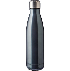 Recyceltem trinkflasche(650 ml) aus Edelstahl Sumatra – stahlgrau bedrucken, Art.-Nr. 411999999_1171299