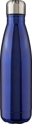 Einwandiger Edelstahlflasche aus recyceltem Stahl 650 ml Cliff – Blau bedrucken, Art.-Nr. 005999999_1171299