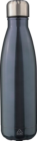 Doppelwandige Flasche Lombok | Recycelt | 500 ml – stahlgrau bedrucken, Art.-Nr. 411999999_1171300 Doppelwandige Flasche Lombok | Recycelt | 500 ml – stahlgrau bedrucken, Art.-Nr. 411999999_1171300